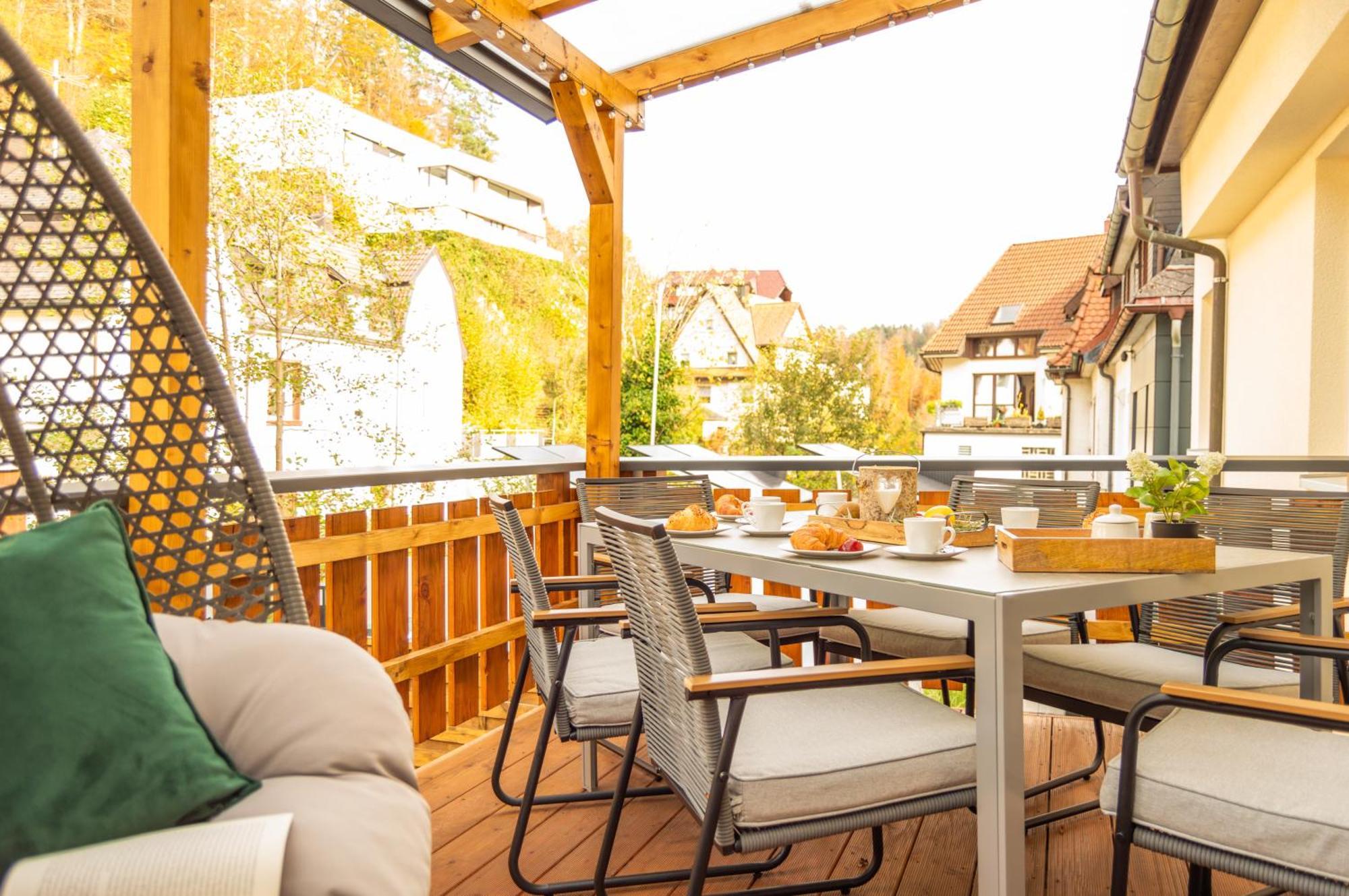 Design Trifft Harmonie Nahe Triberger Wasserfaelle Triberg im Schwarzwald Bagian luar foto